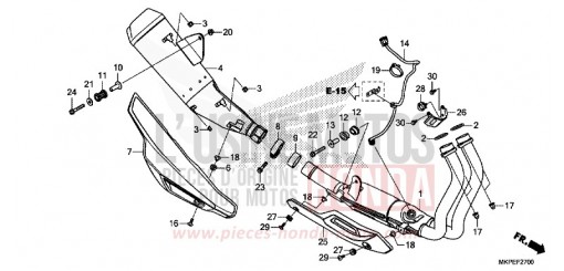 SILENZIATORE DI SCARICO CB500FAN di 2022